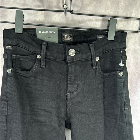 NWT Citizens of Humanity Women's Black Jeans Sz 26 Avedon Slick Skinny Leg Jean - Picture 2 of 11